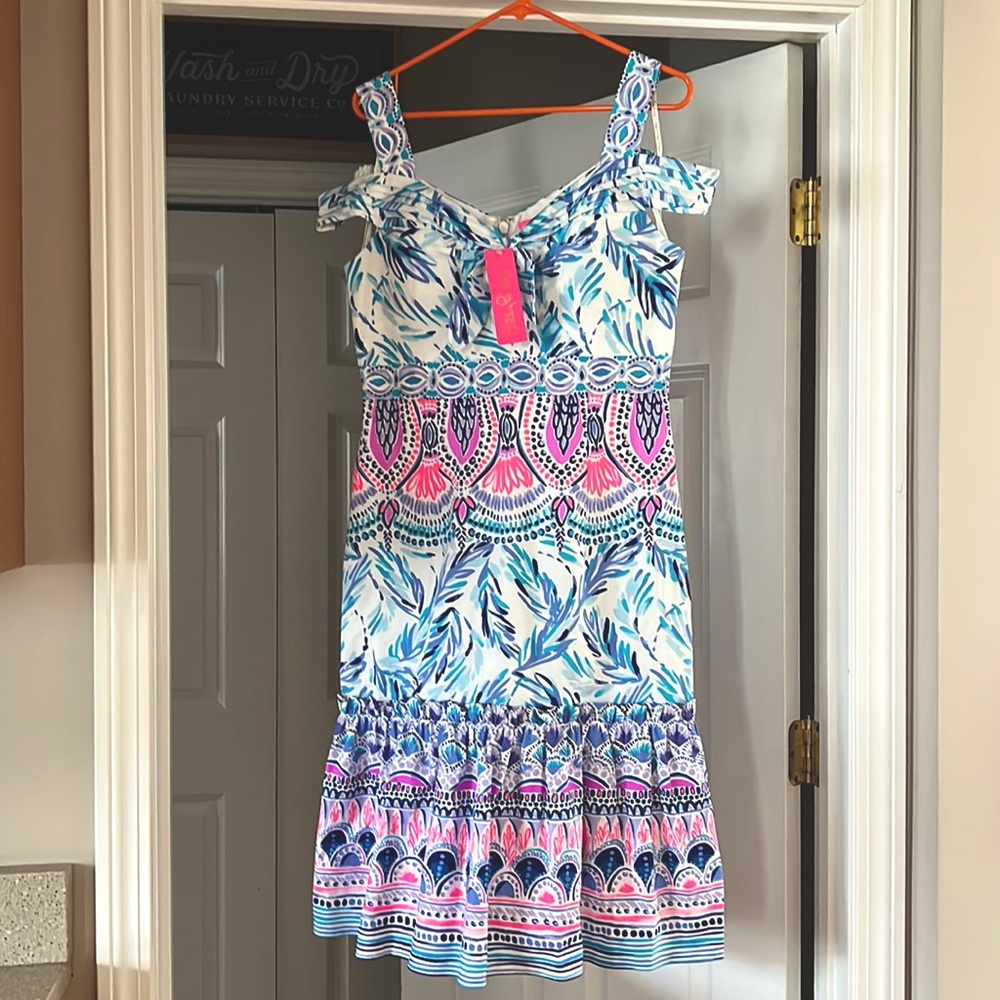 NWT Lilly Pulitzer Iva Midi Dress, Size 8